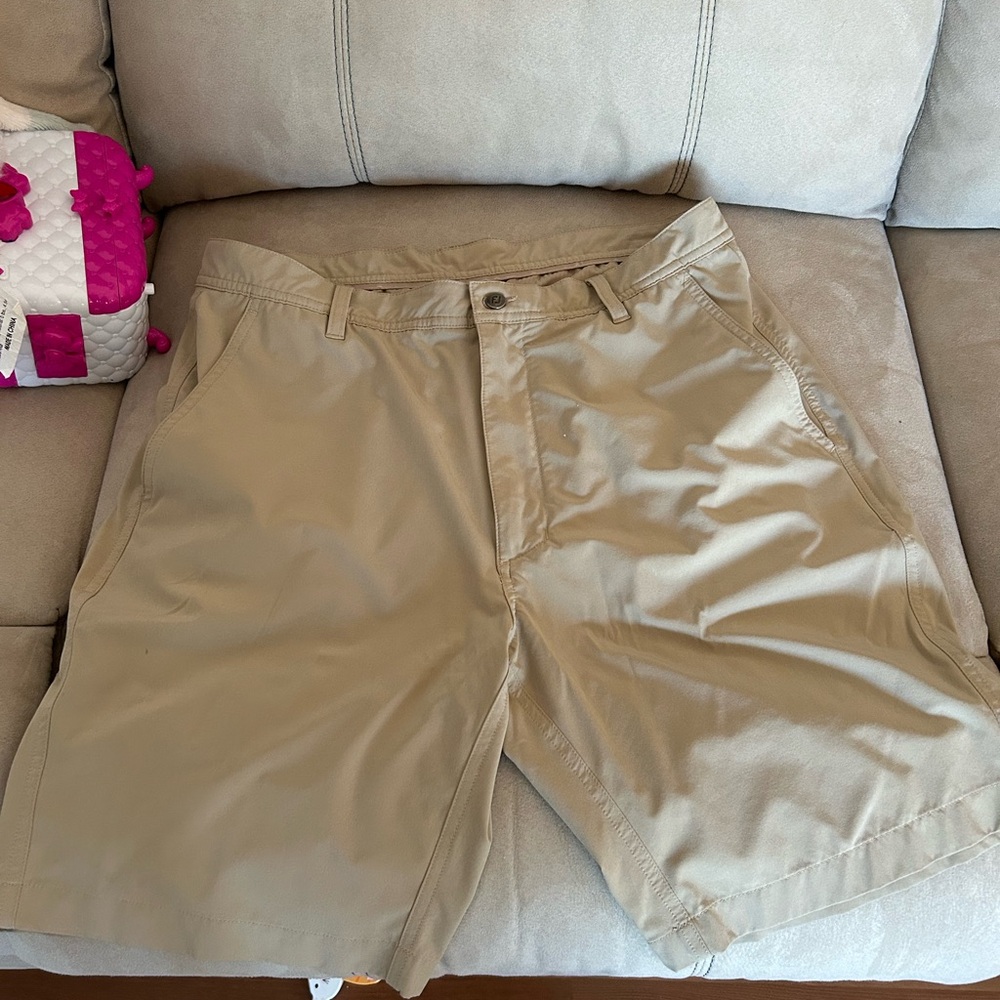 Footjoy Tan Golf Shorts
